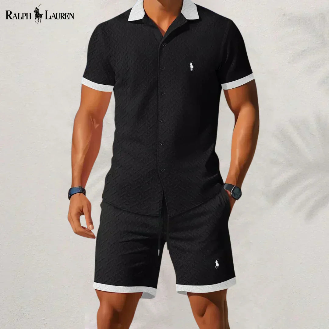 RL™ Timeless Style: Complete Shirt and Pants with Contrast Collar