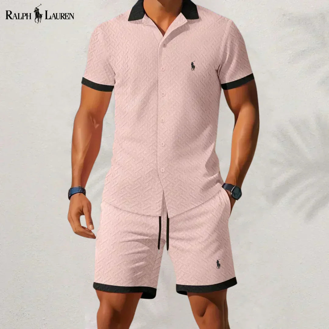 RL™ Timeless Style: Complete Shirt and Pants with Contrast Collar