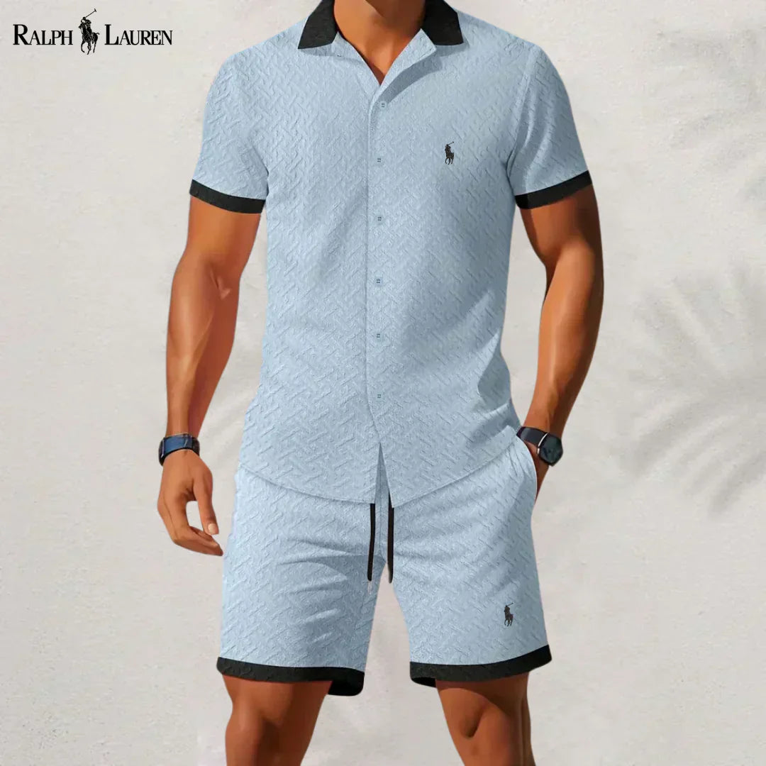 RL™ Timeless Style: Complete Shirt and Pants with Contrast Collar