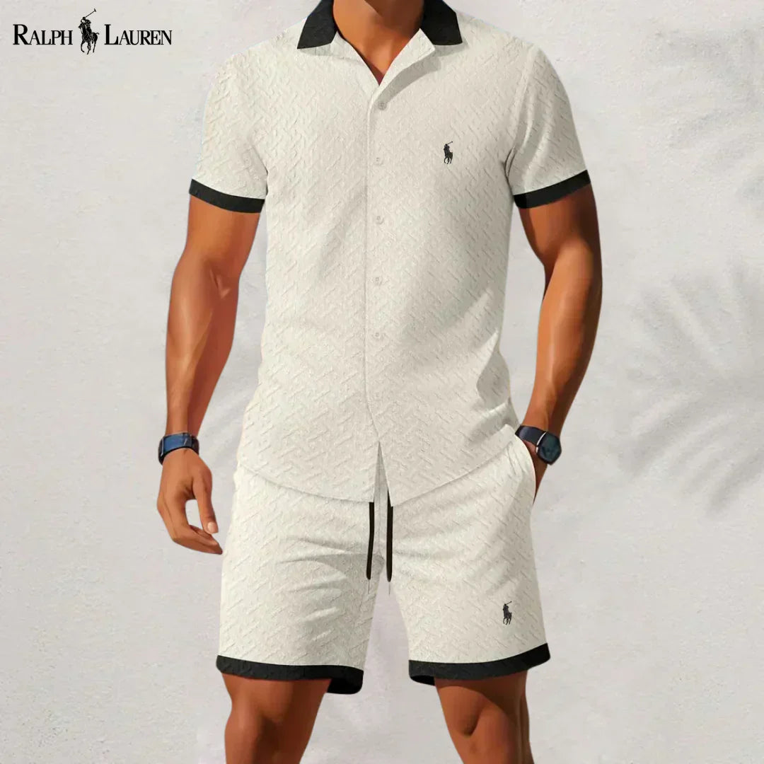 RL™ Timeless Style: Complete Shirt and Pants with Contrast Collar