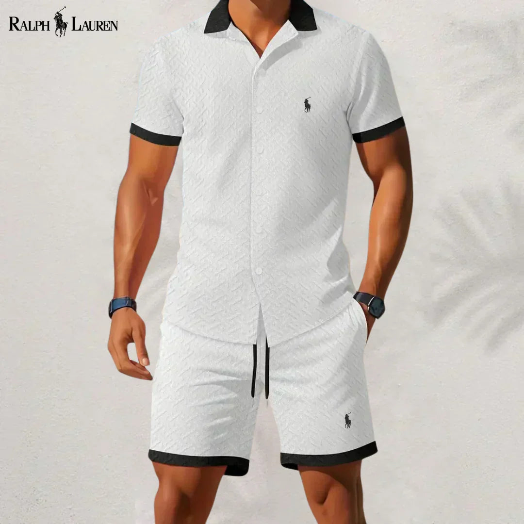 RL™ Timeless Style: Complete Shirt and Pants with Contrast Collar