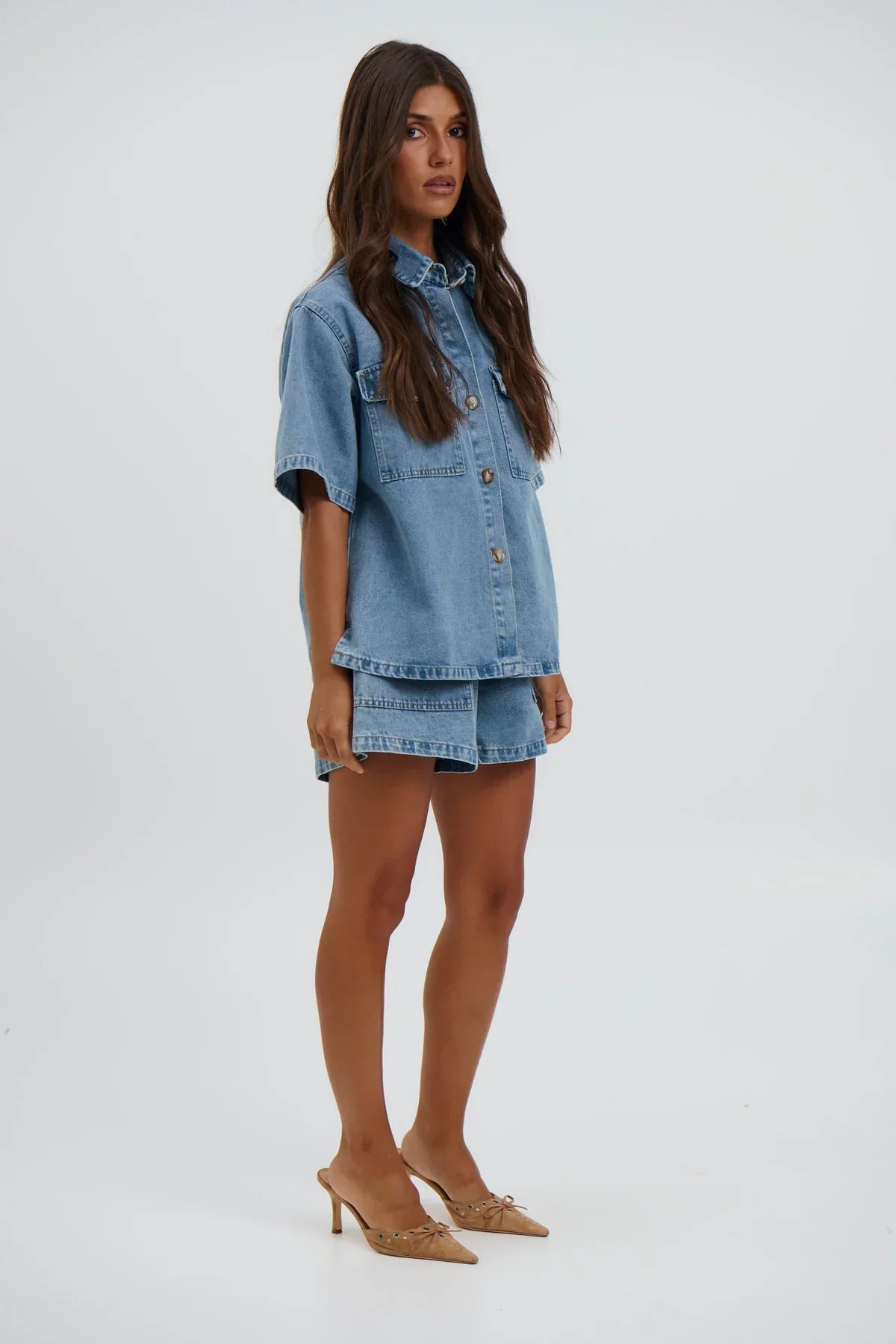 Gaby's Denim Set Light Blue