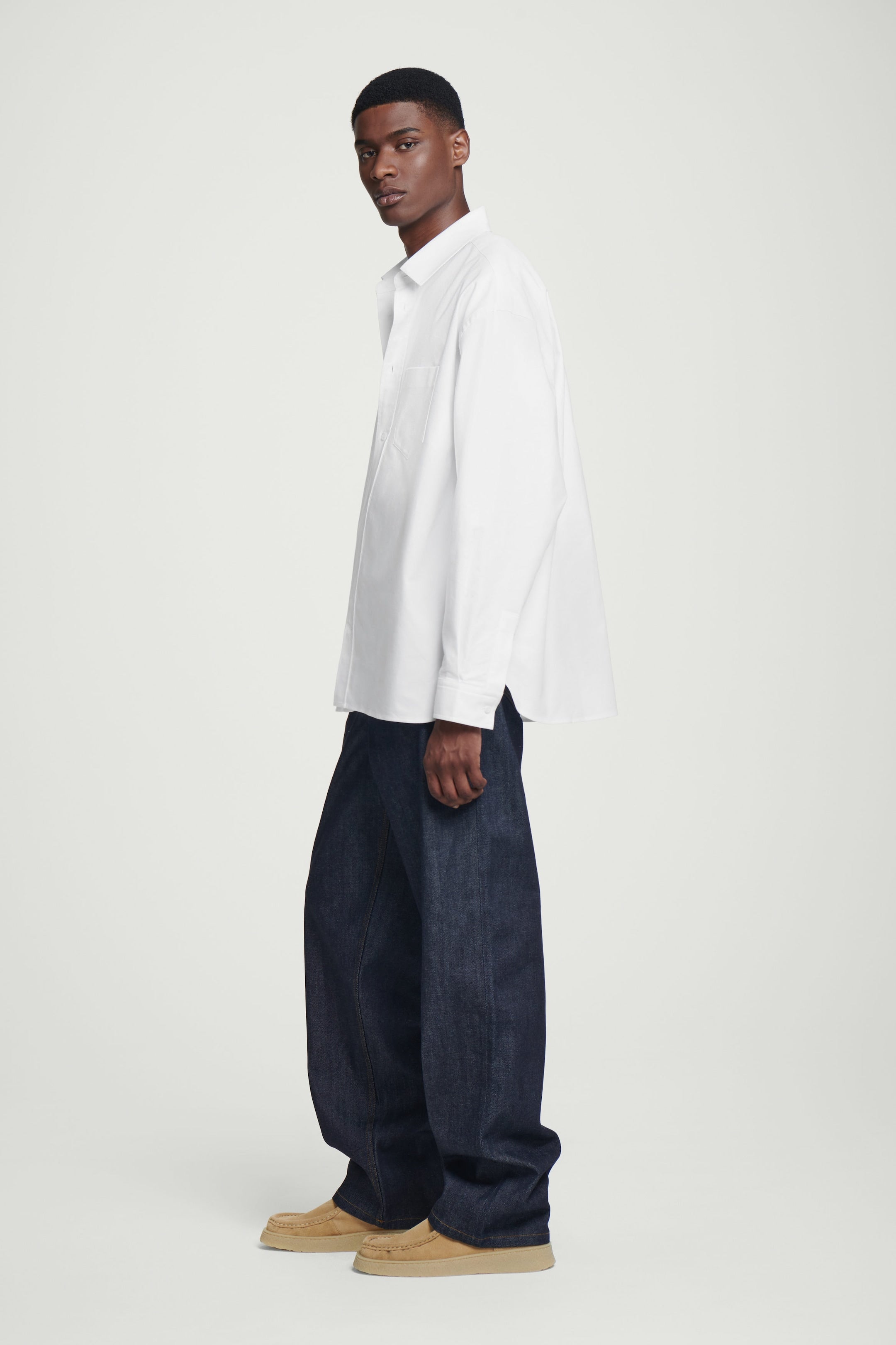 WIDE OVERSIZED COTTON SHIRT