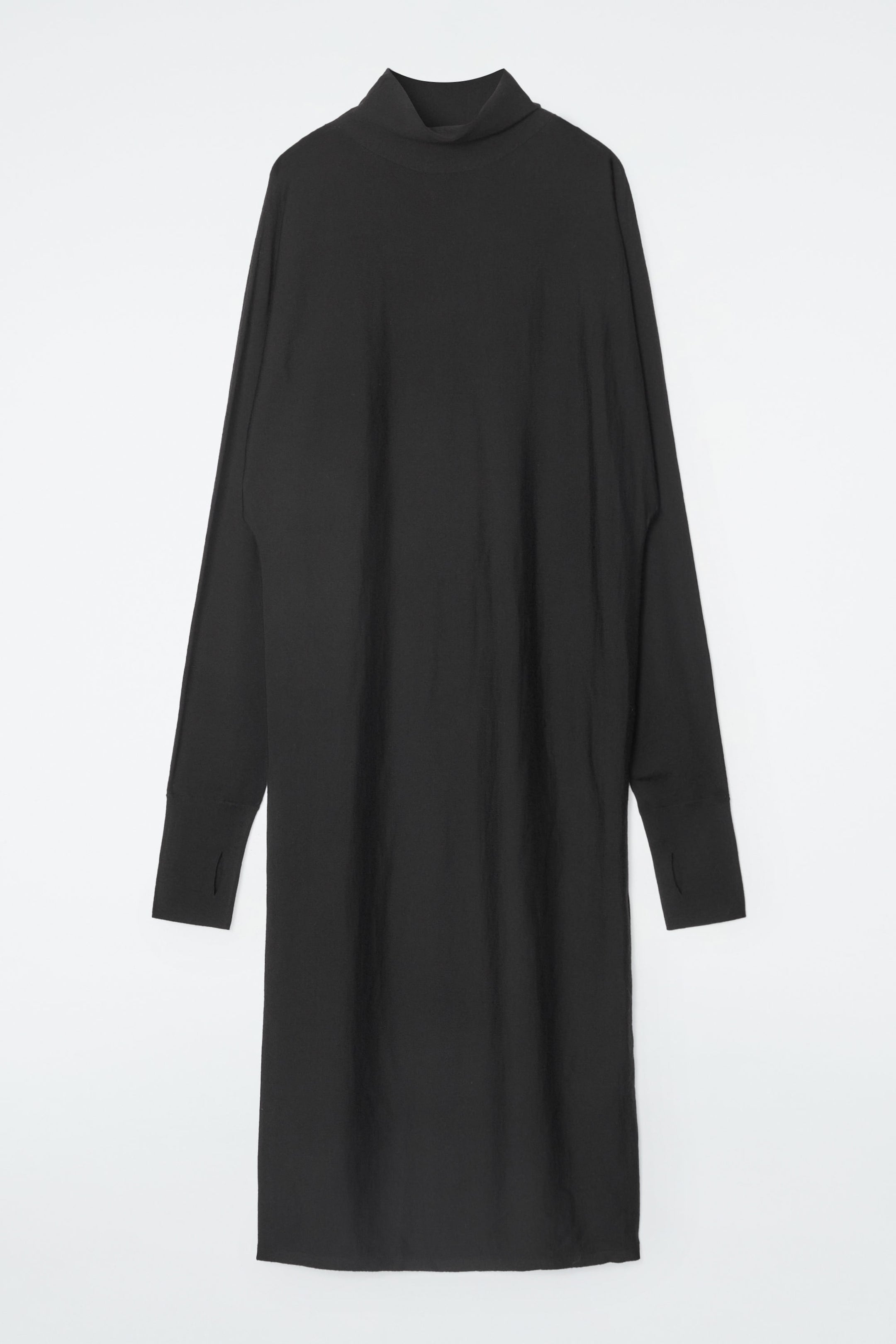 ASYMMETRIC WOOL DRESS