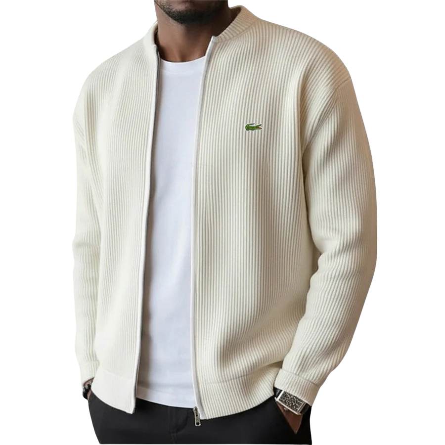 2026 Men's Ribbed Zip-Up Sweater - Clearance Sale