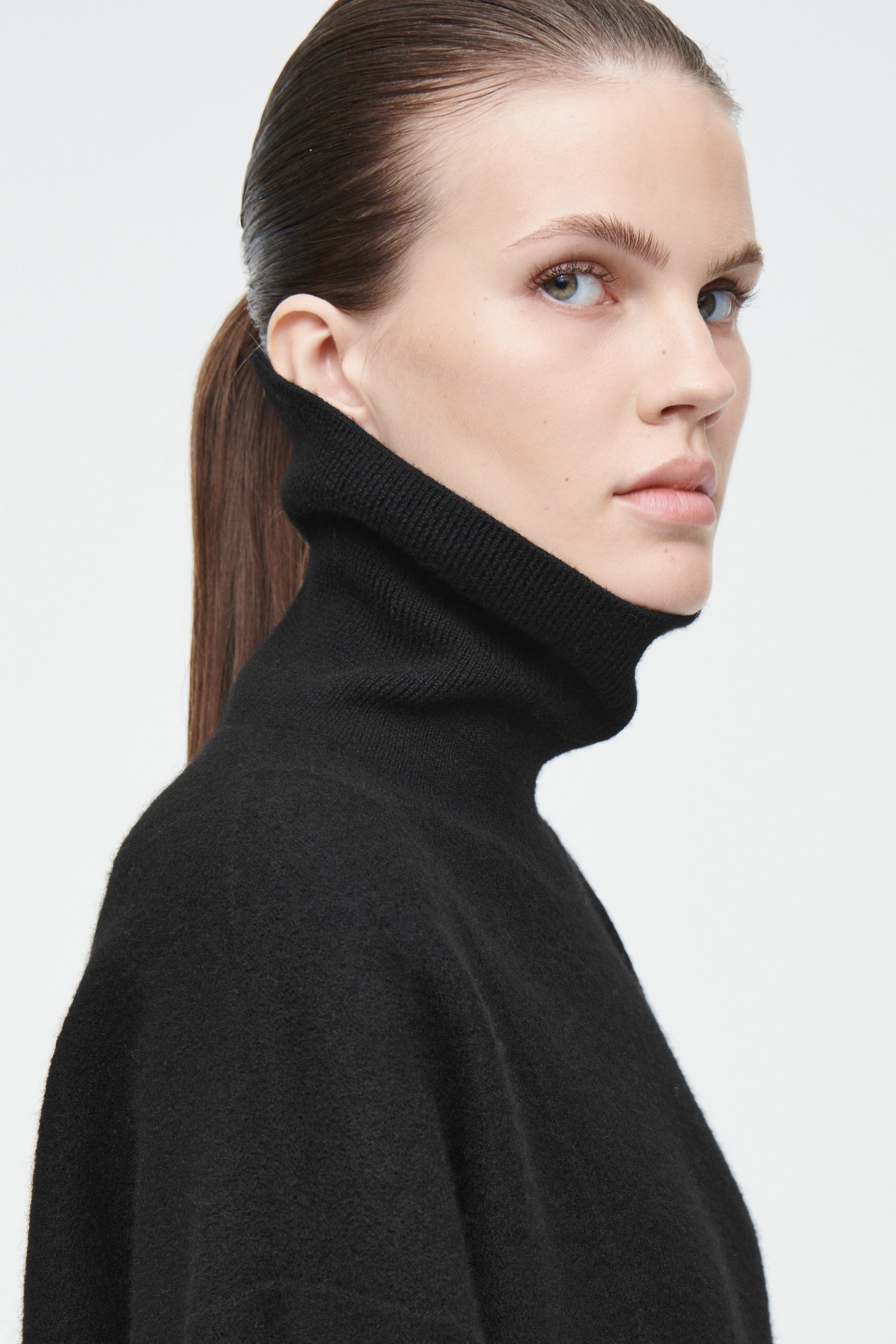 ASYMMETRIC WOOL DRESS