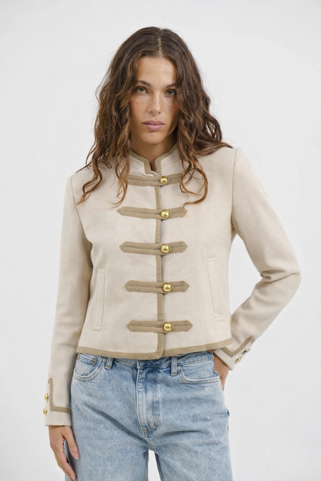 "Napoleon" Buttoned Jacket