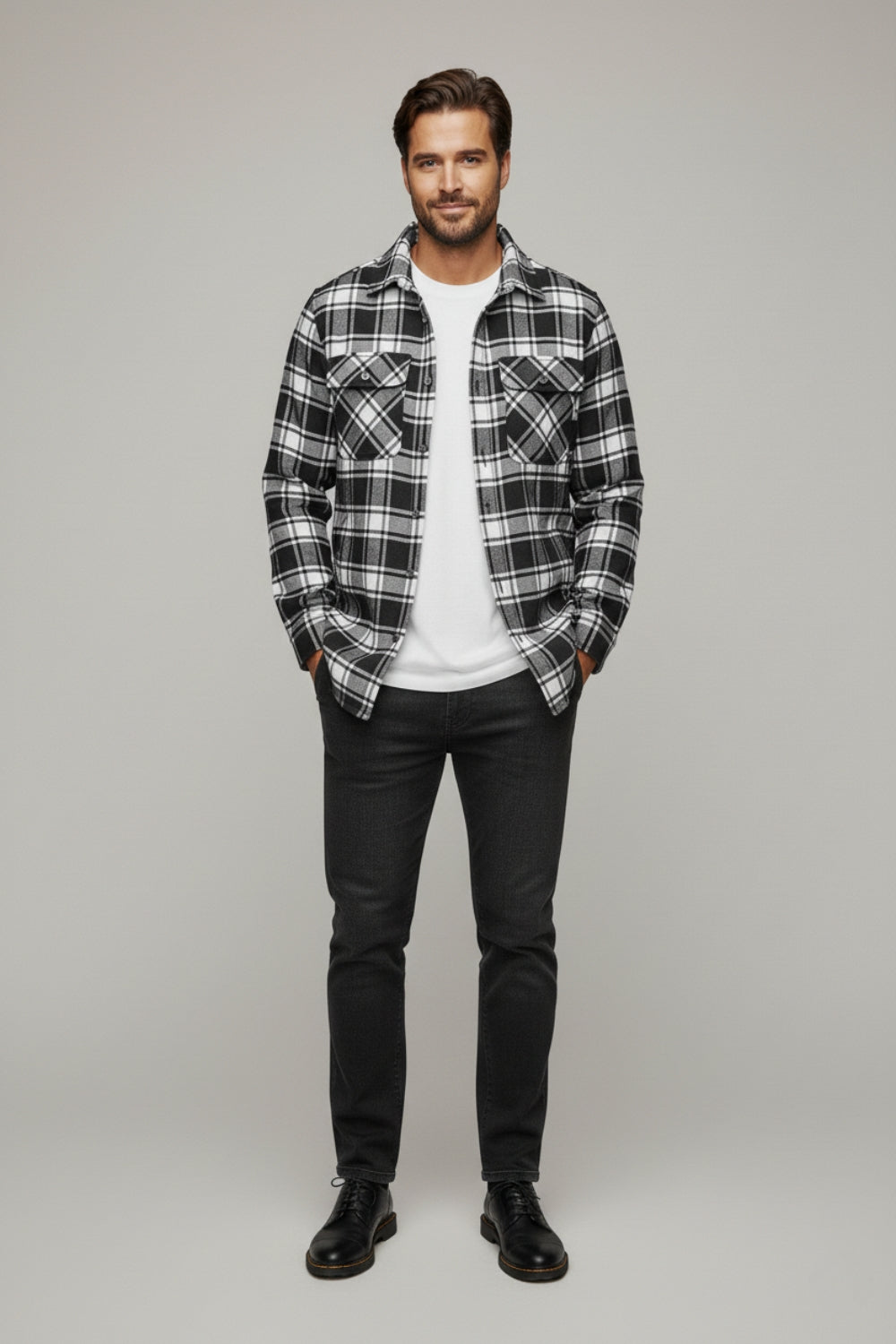 The Highland Black Overshirt