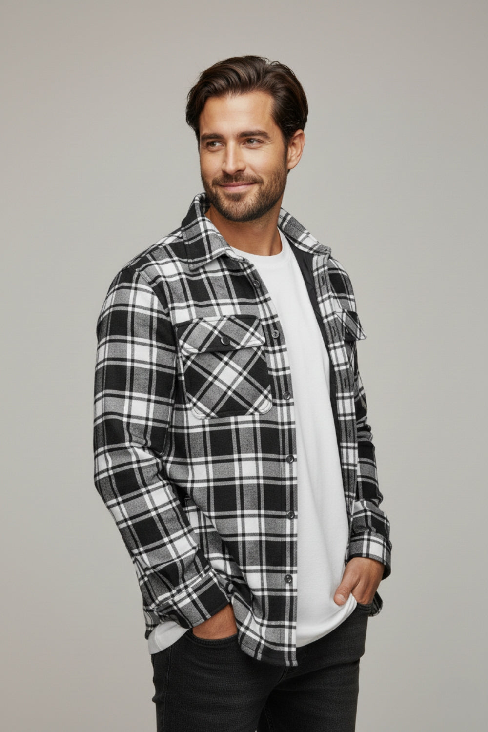 The Highland Black Overshirt